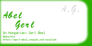 abel gerl business card
